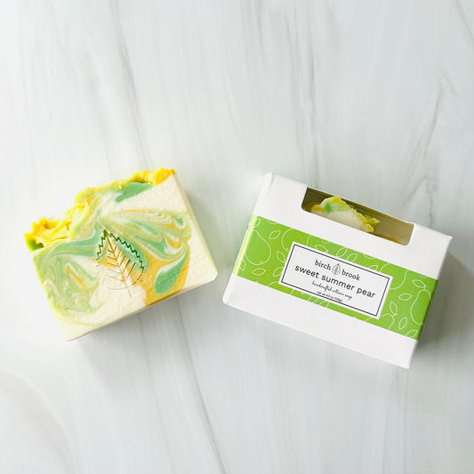 sweet summer pear artisan soap