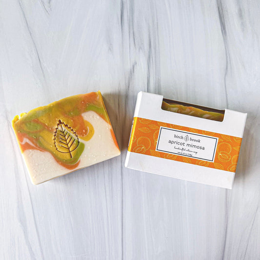 apricot mimosa artisan soap