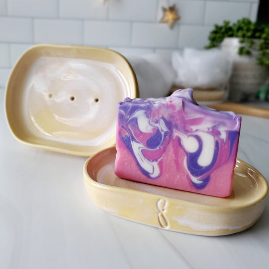 handcrafted pottery soap dish